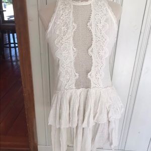 Free People tiered lace dress